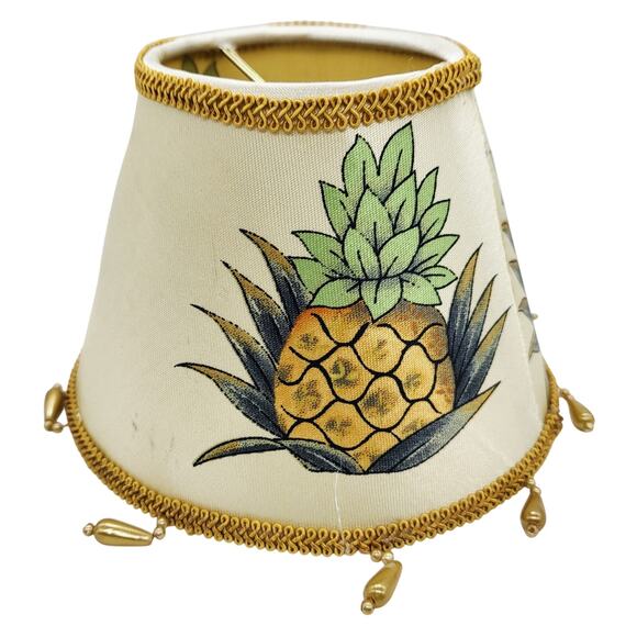 Pineapple Beaded Miniature Pineapple Lamp Shade for Mini Accent Side Table Lamp - Picture 1 of 9